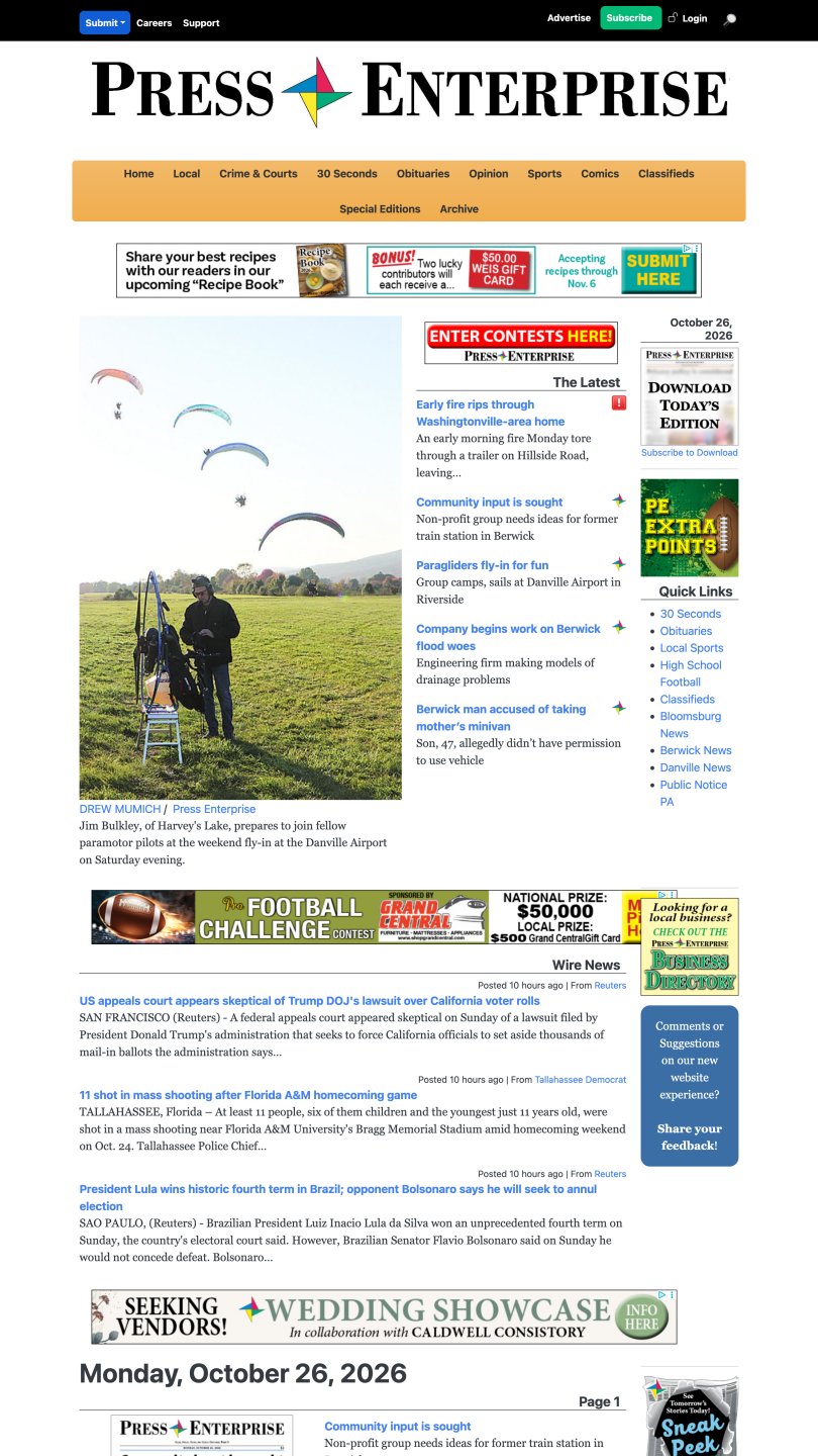 Press Enterprise Online